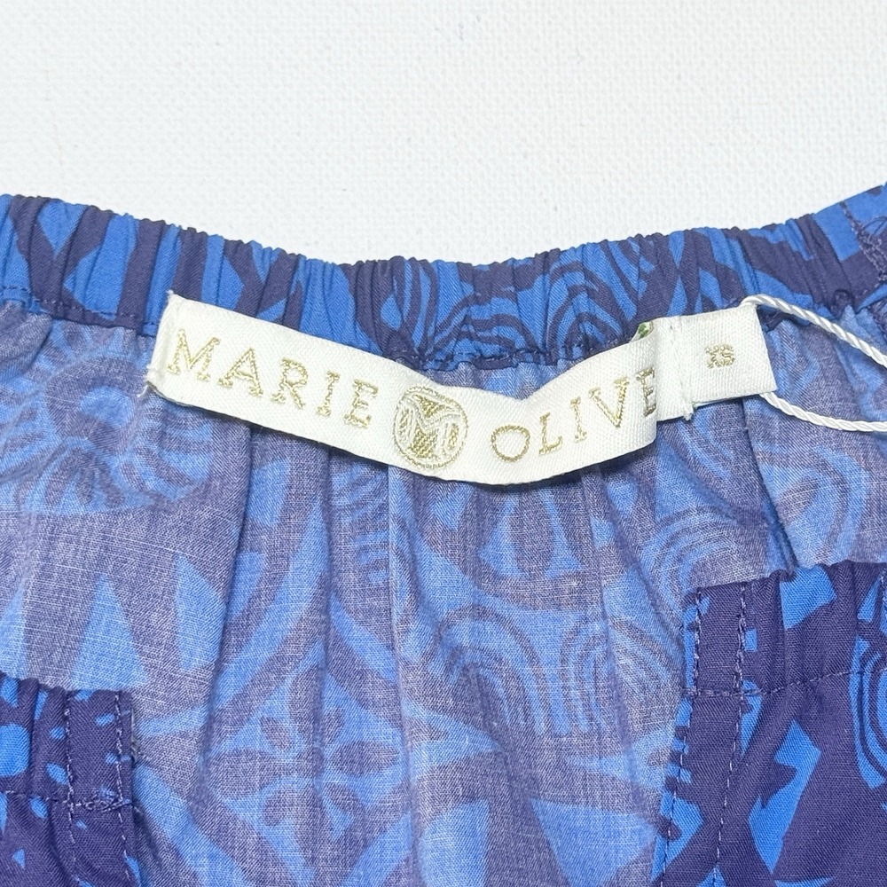 Marie Oliver Womens Farin Tiered Midi Dress XS Sodalite Coin Print Luxury $438 - Picture 8 of 13